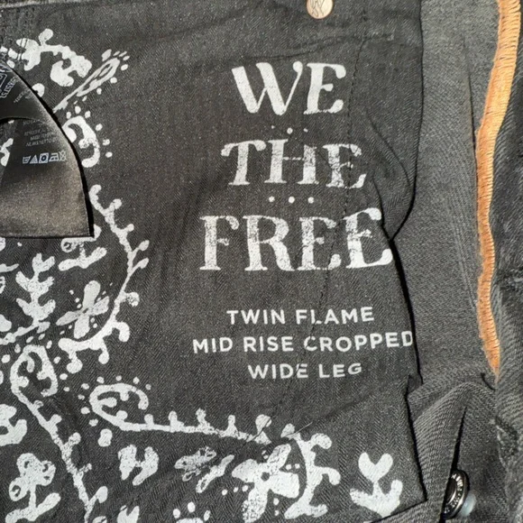 Free People We The Free Twin Flame Wide-Leg Jeans - Size 30 Worn Once Like New - Picture 3 of 7